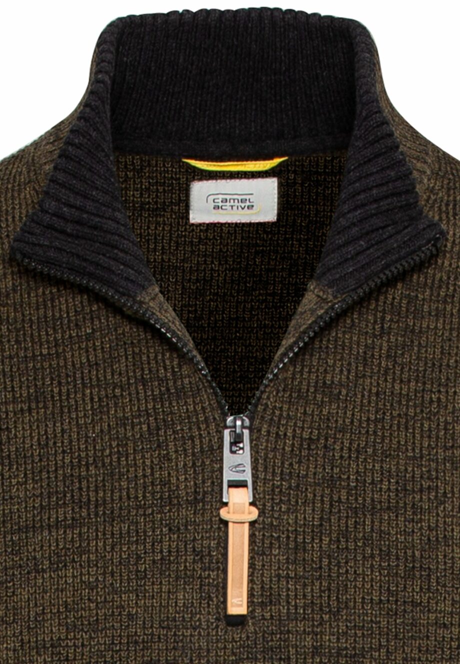 Camel Herren Strickpullover aus Baumwollmix