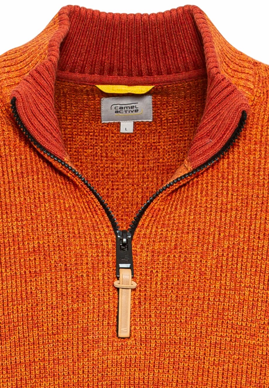 Camel Herren Stricktroyer aus Baumwollmix