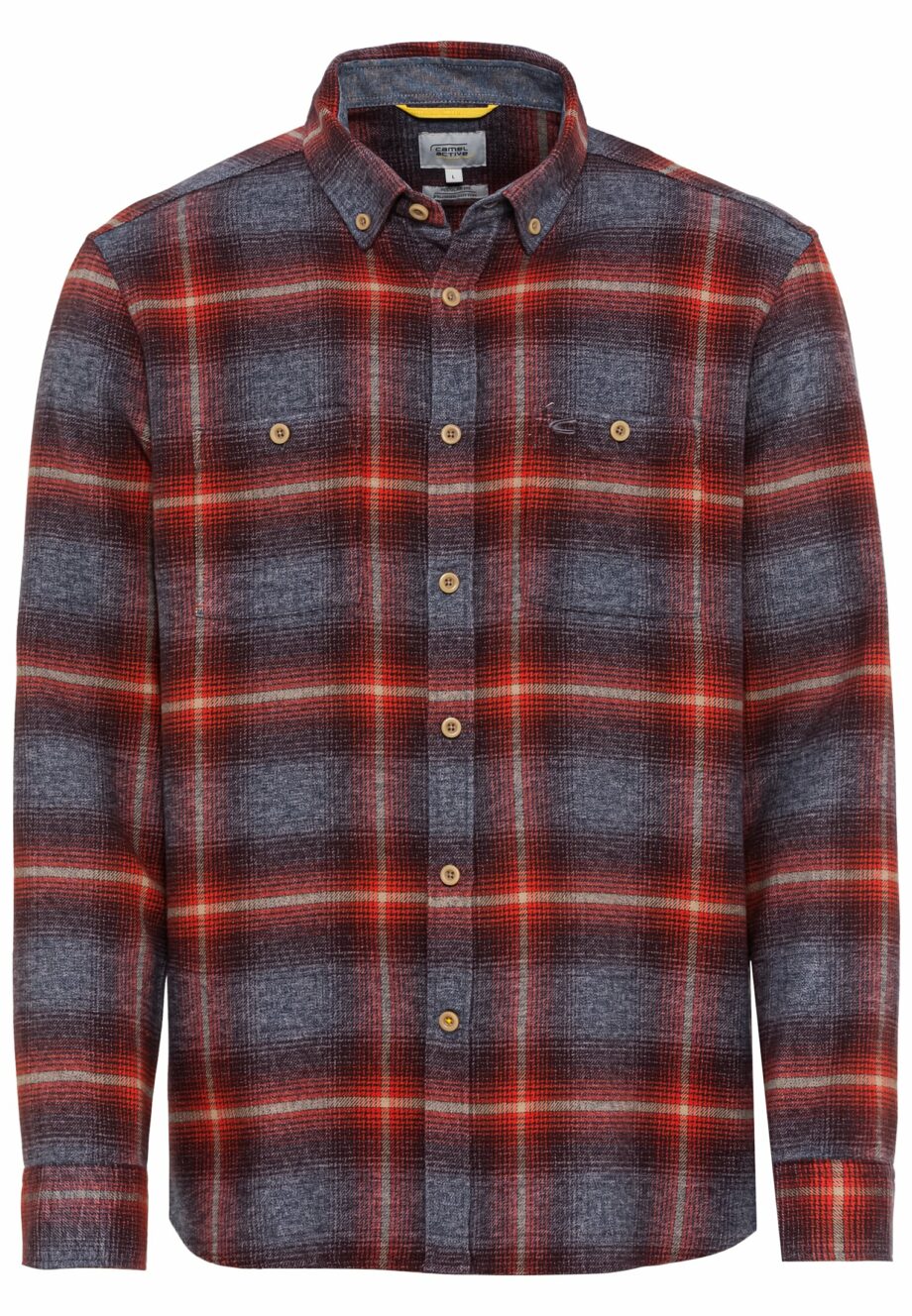 Camel Herren Flanellhemd