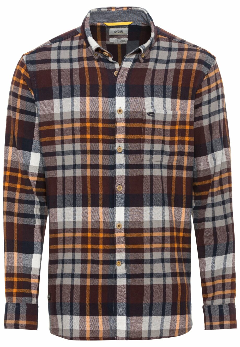 Camel Herren Flanelhemd
