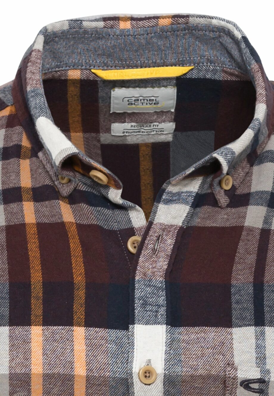 Camel Herren Flanelhemd