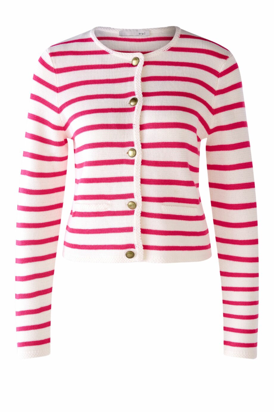 Oui Damen Stickjacke