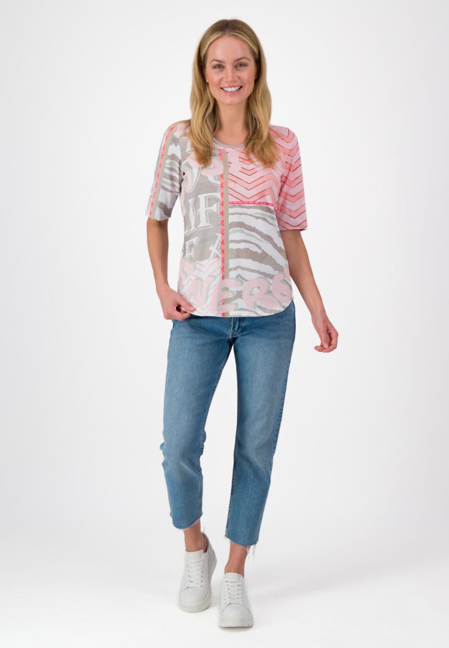 JUST WHITE Damen T-Shirt