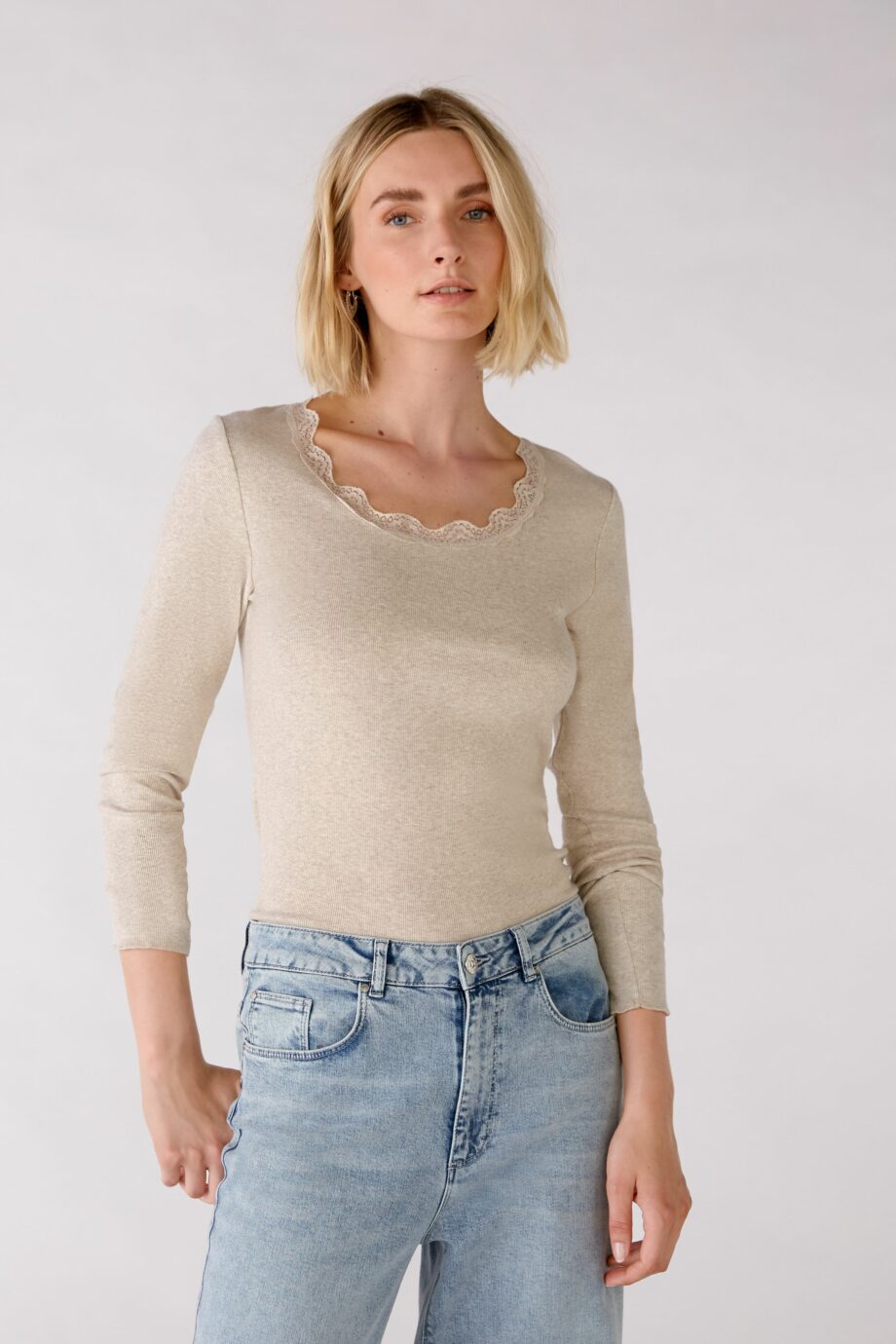 Oui Damen Langarmshirt