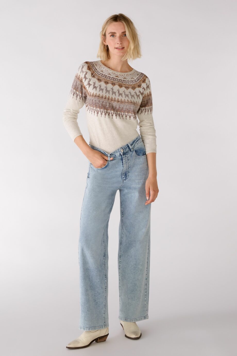 Oui Damen Pullover