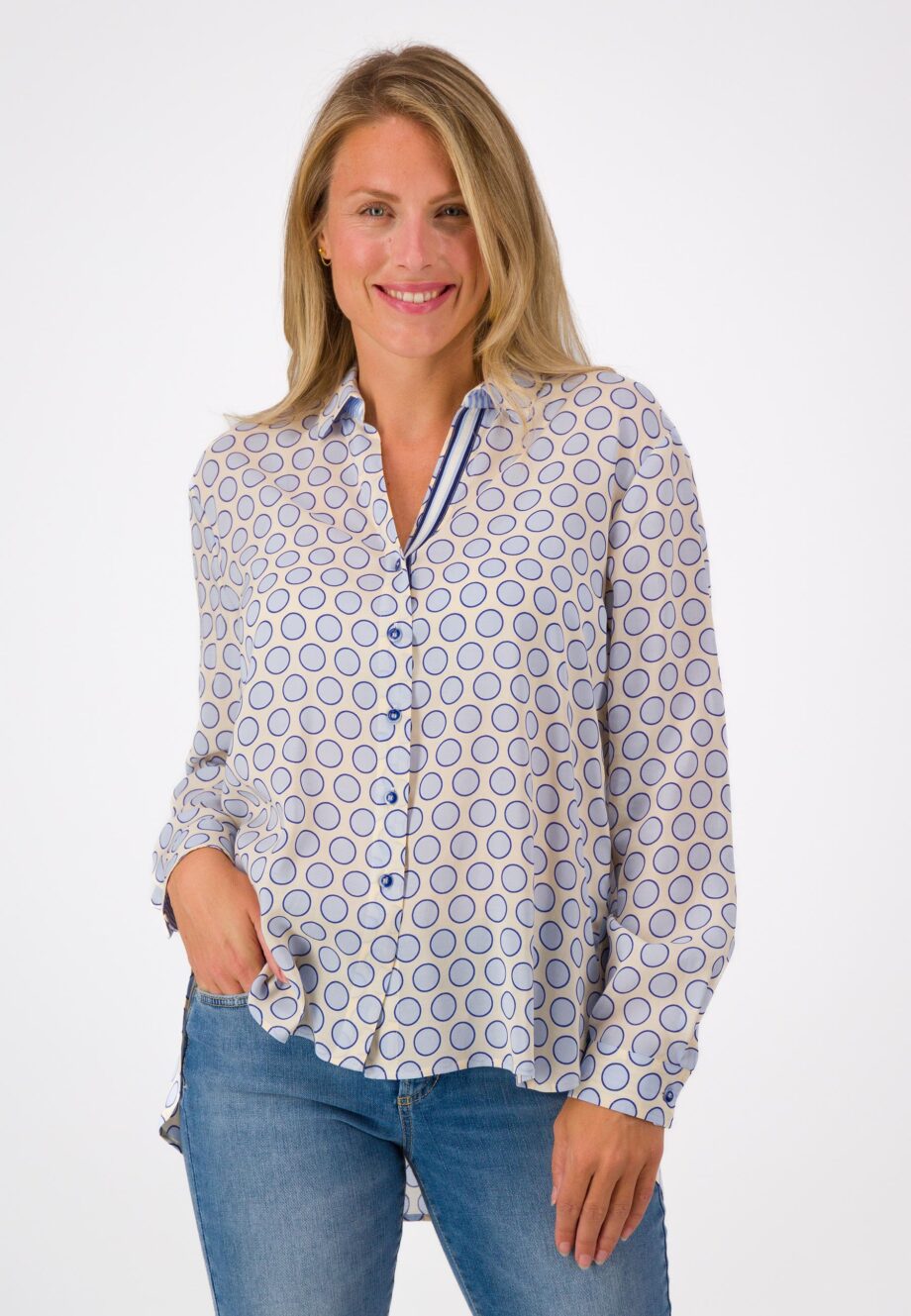 JUST WHITE Damen Bluse