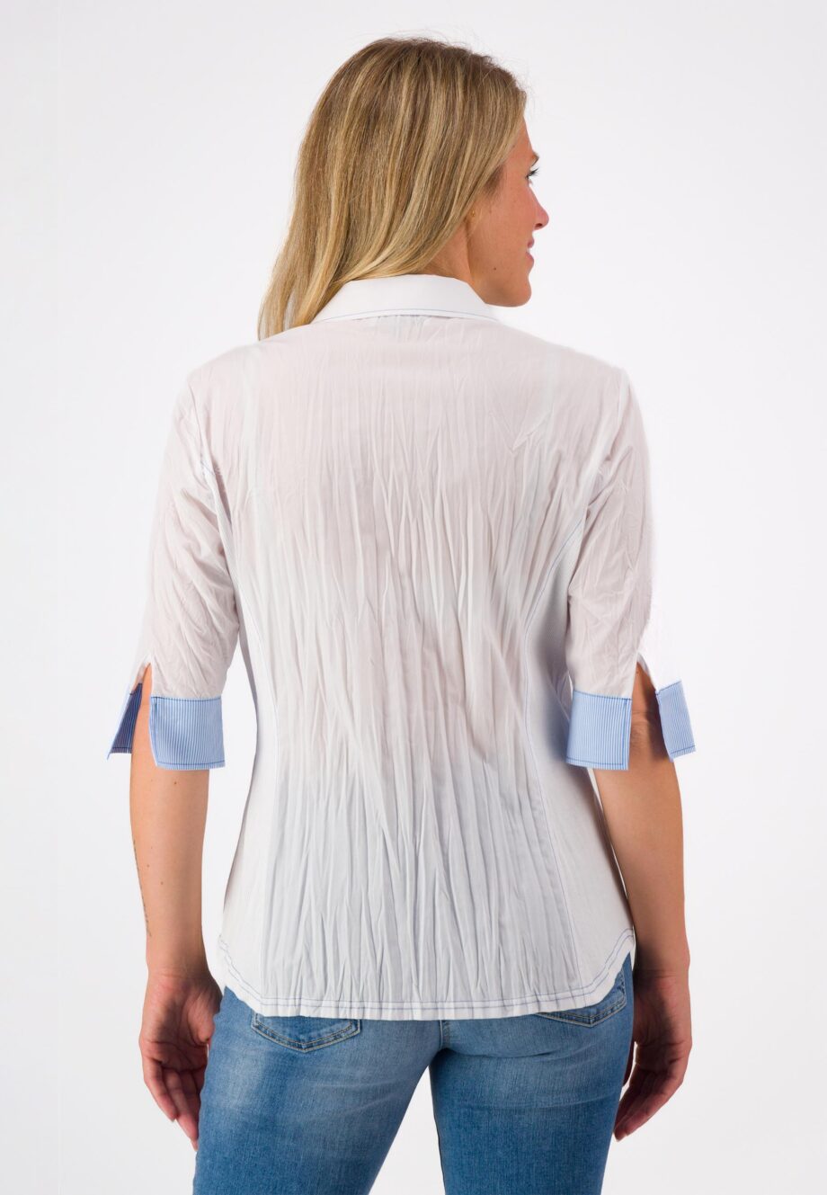 JUST WHITE Damen Bluse