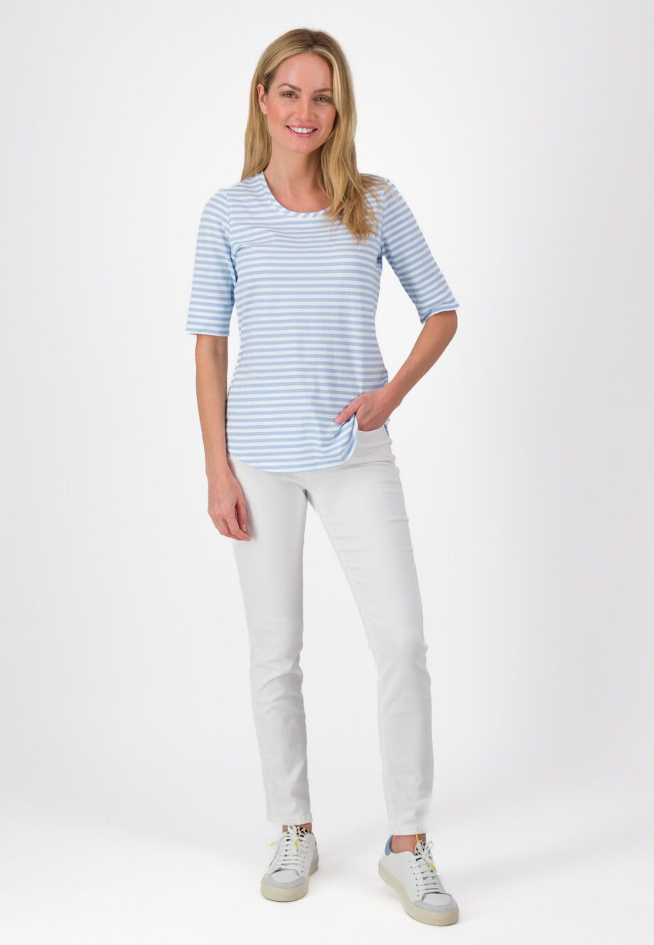 JUST WHITE Damen T-Shirt