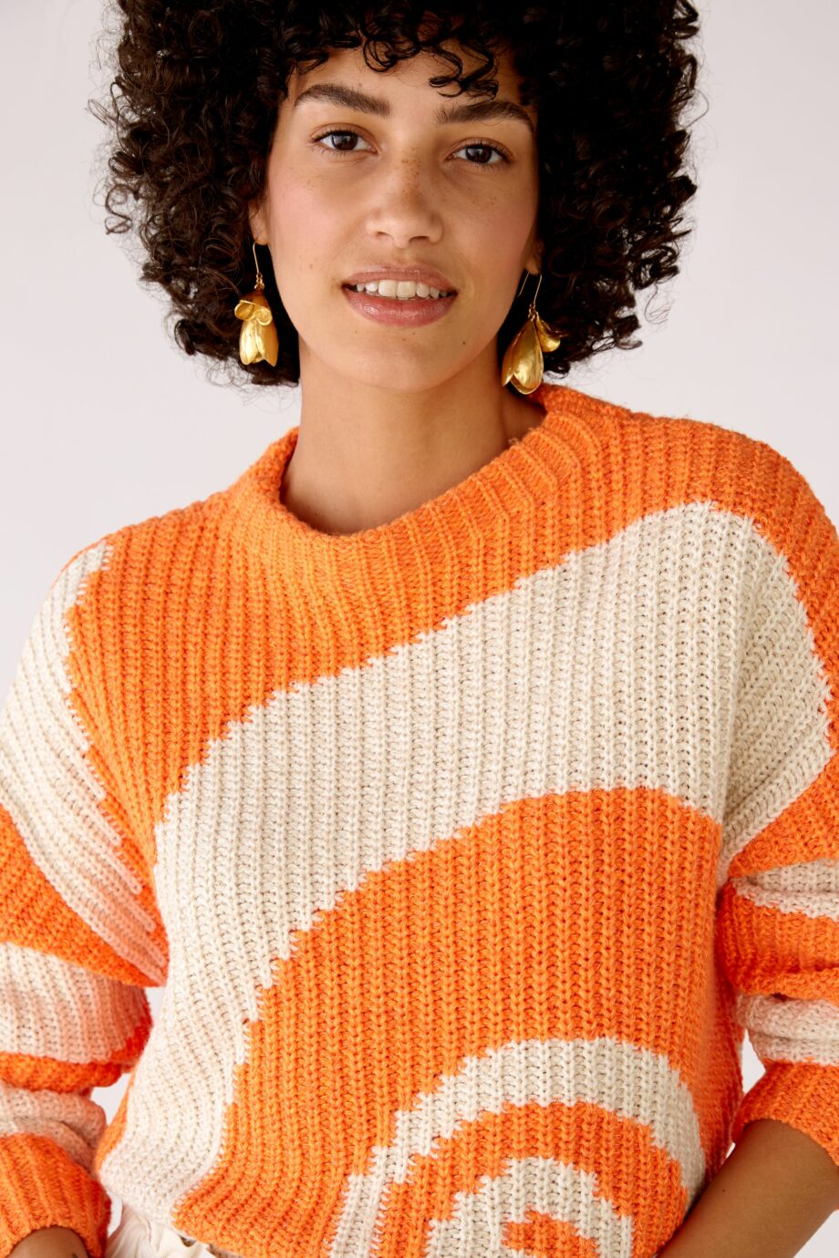 Oui Damen Strickpullover