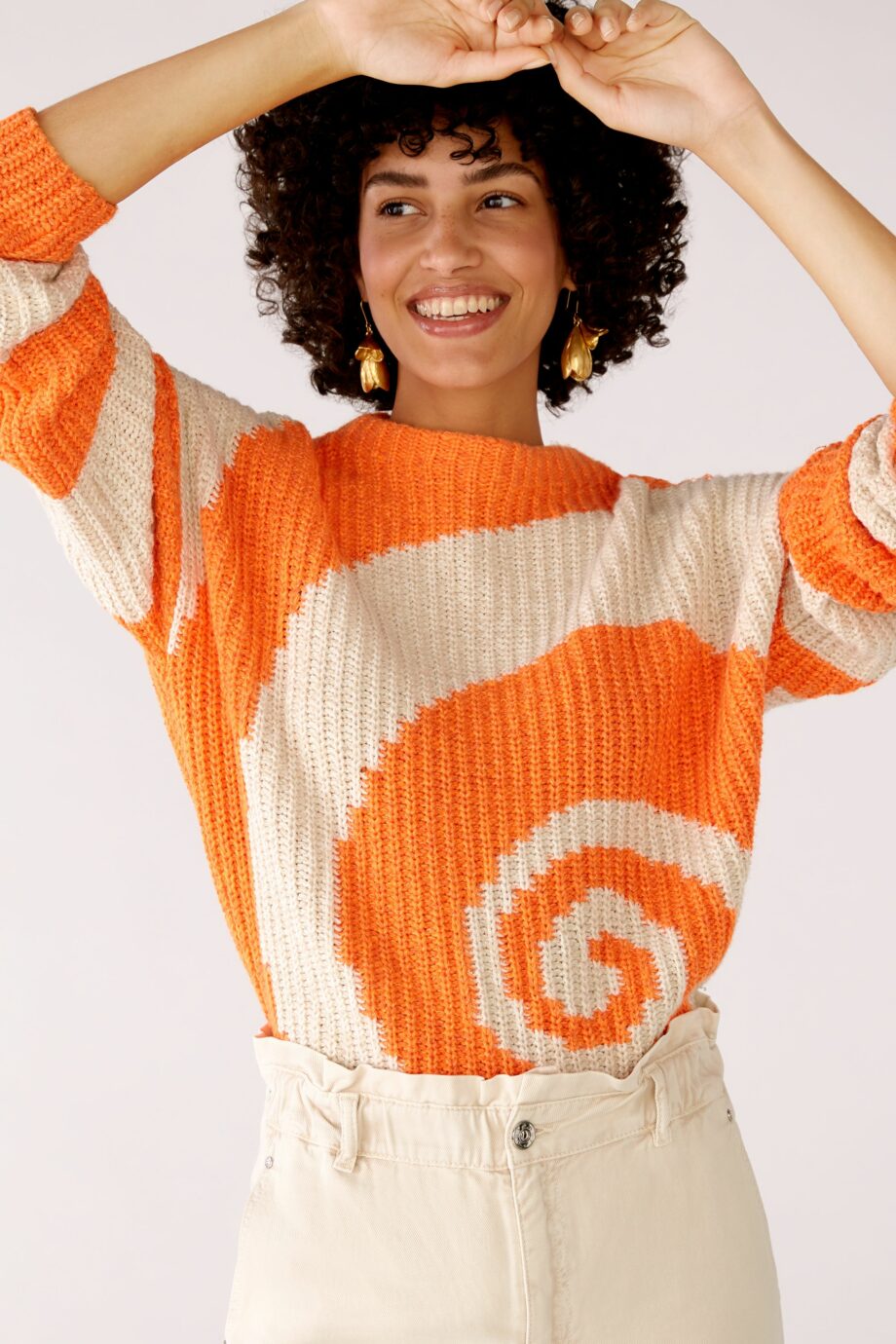 Oui Damen Strickpullover