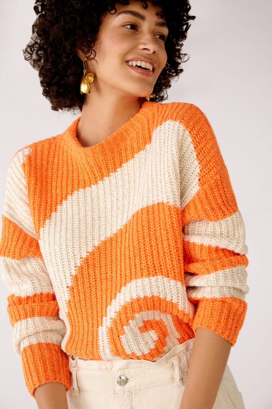 Oui Damen Strickpullover