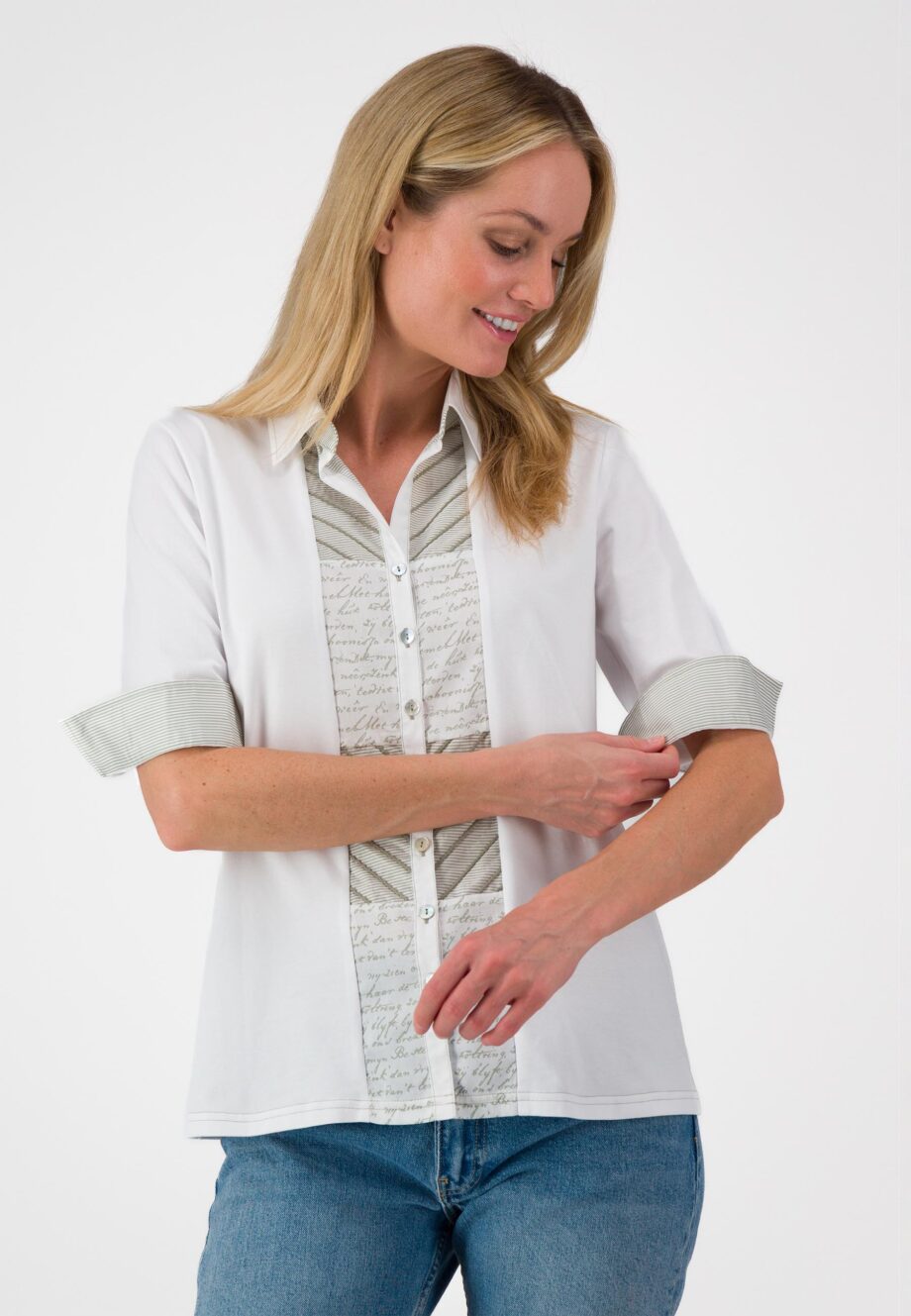 Just White Damen Bluse