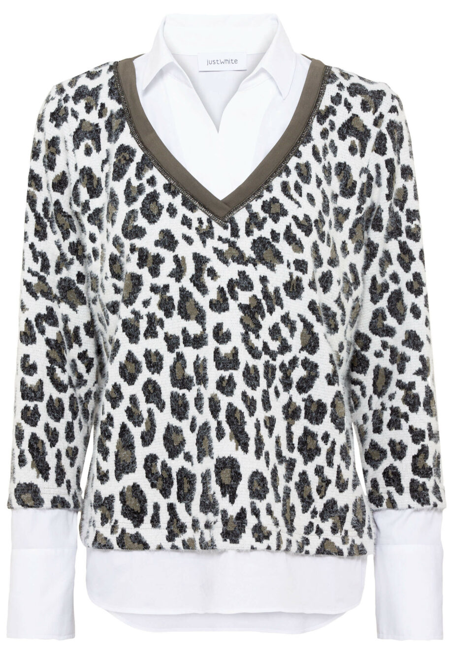 Just White Damen Pullover