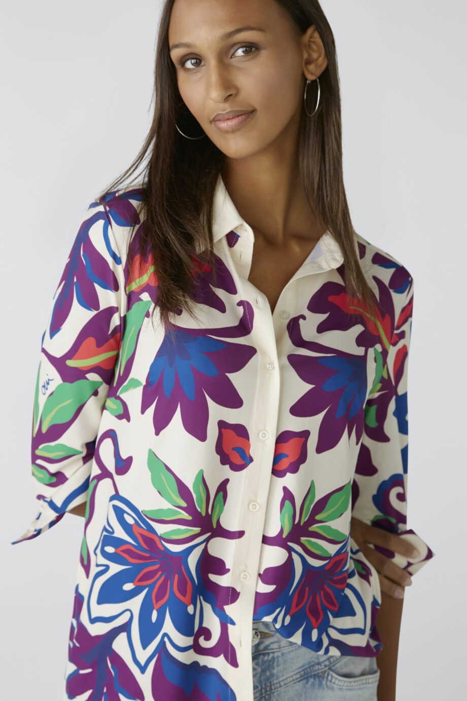 Oui Damen Bluse