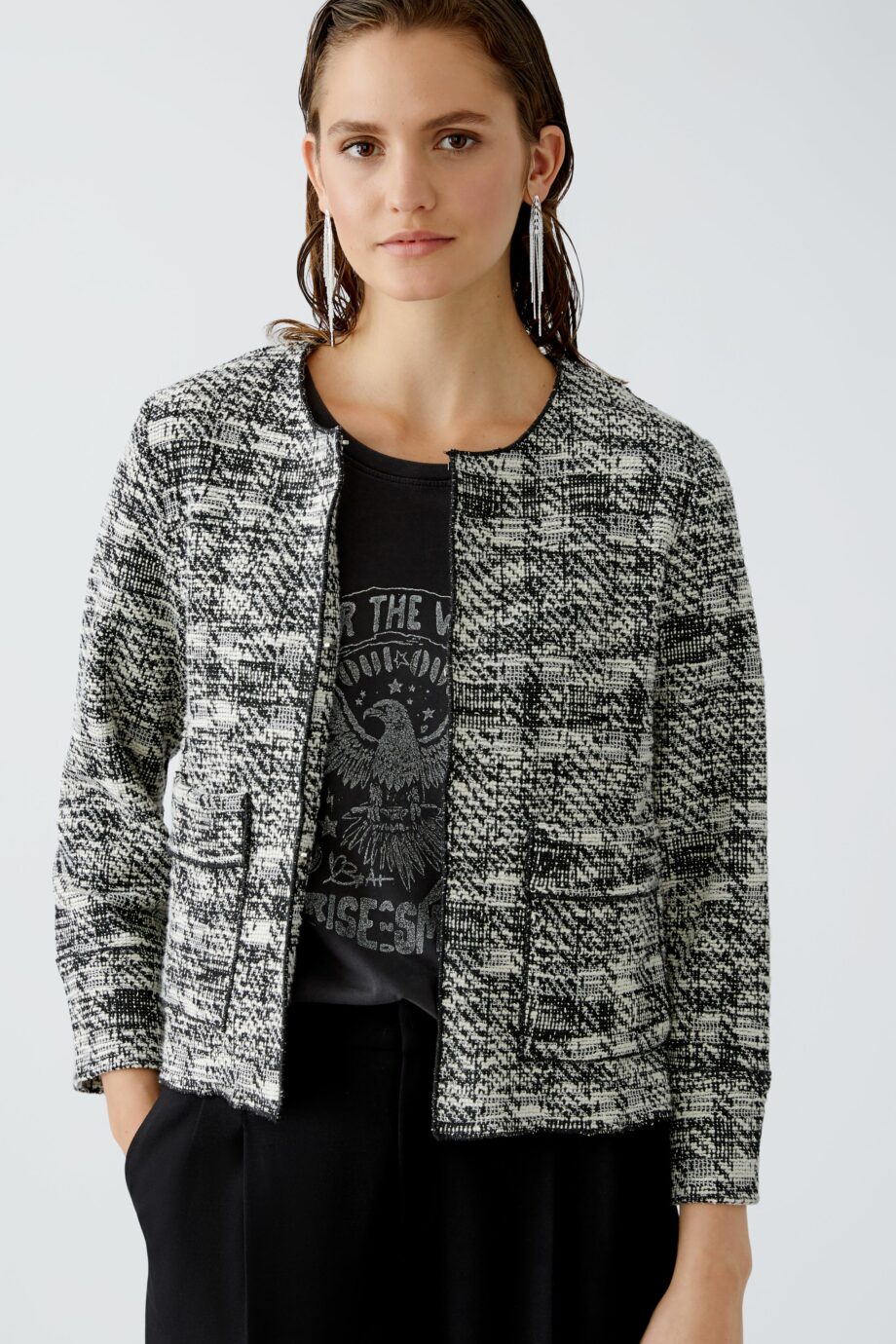 Oui Damen Jerseyjacke