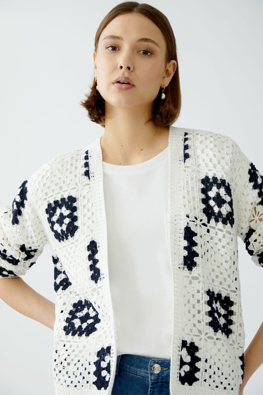 Oui Damen Strickjacke