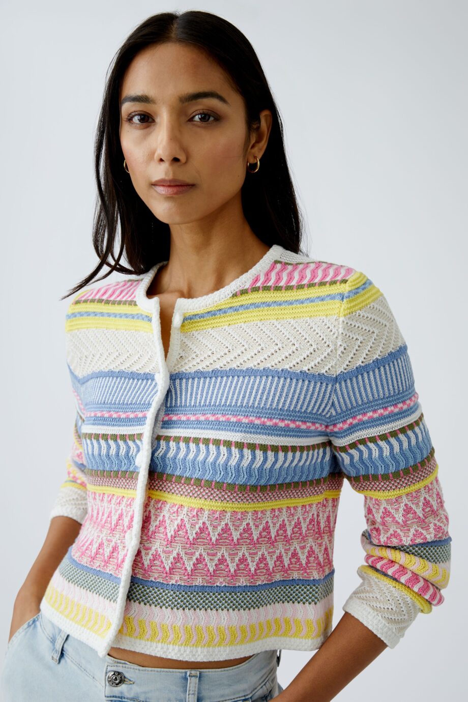 Oui Damen Strickjacke