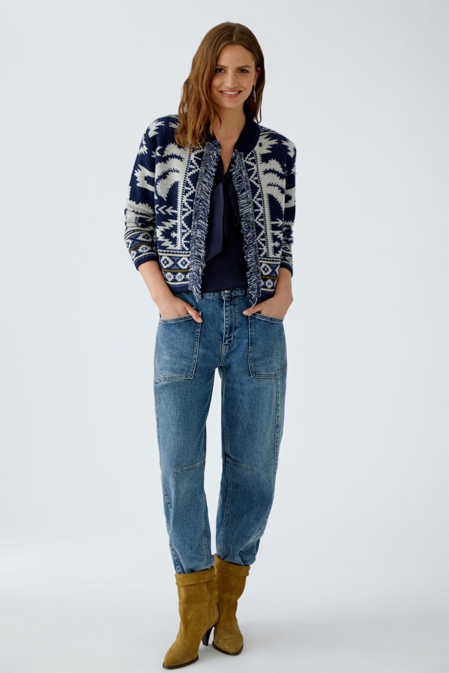 Oui Damen Strickjacke