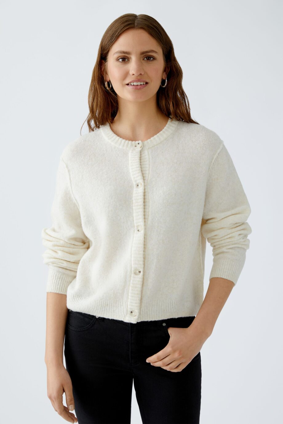 Oui Damen  Strickjacke