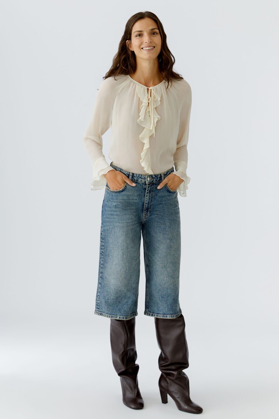 Oui Damen Bluse