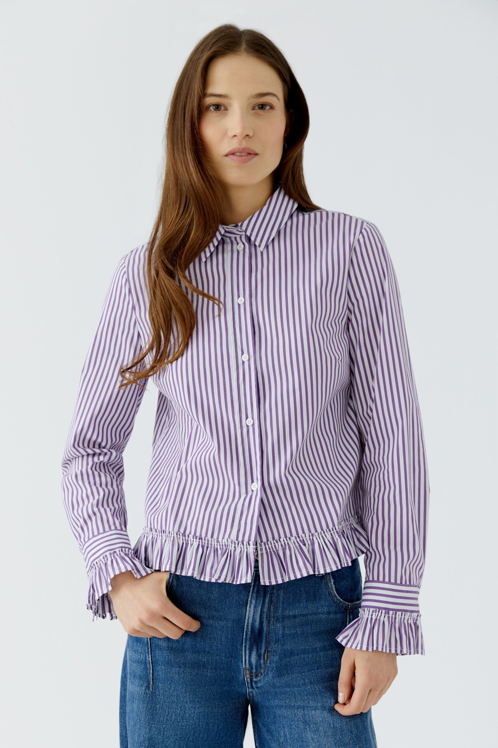 Oui Damen Hemdbluse