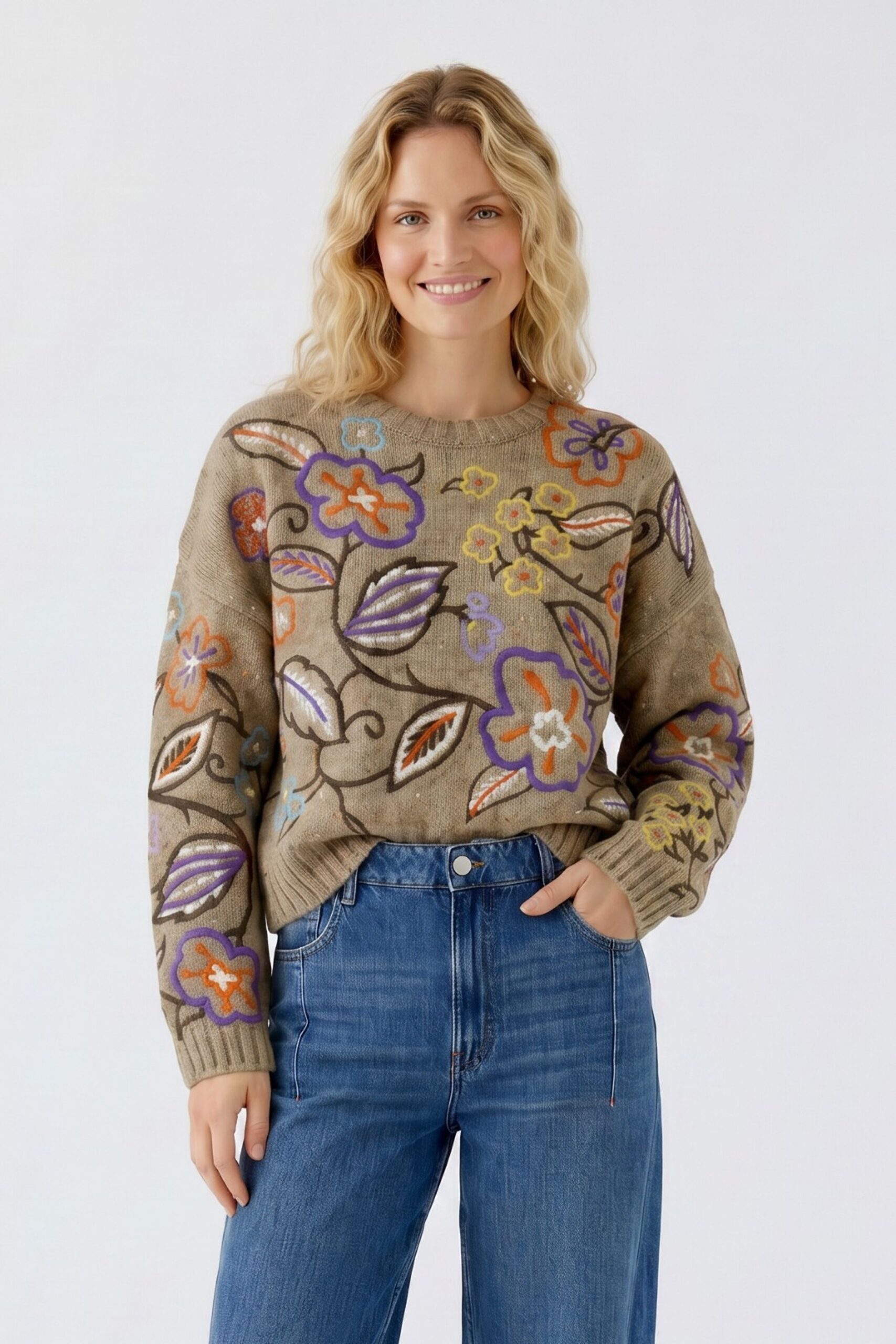 Oui Damen Pullover
