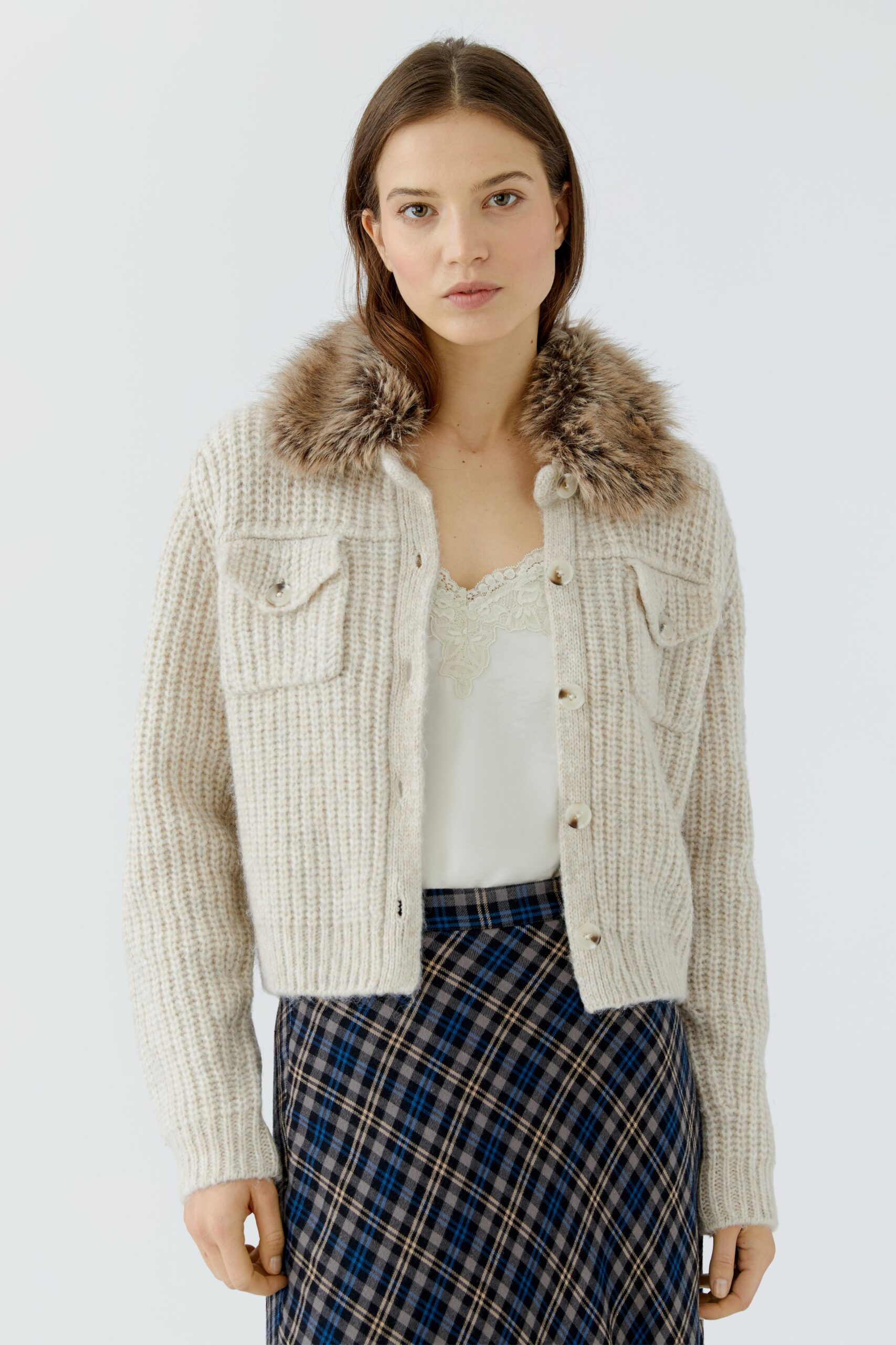 Oui Damen Strickjacke – Bild 2